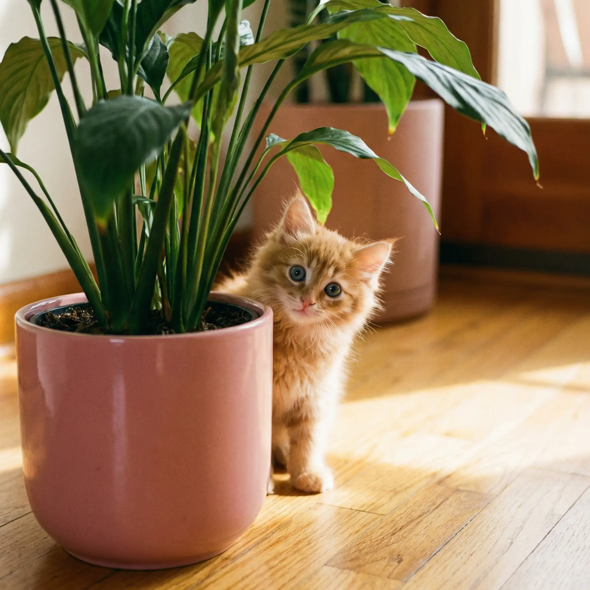 小猫从花盆后探头 - 白鹿原电视剧下载
